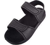 ABSOLUTE FOOTWEAR Childrens/Kids/Boys Summer/Holiday Sandals/Shoes with Ripper Fastening - Black - UK Infant 10