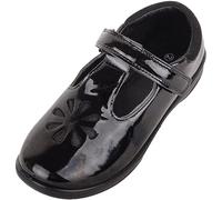 ABSOLUTE FOOTWEAR Childrens Kids Girls Faux Patent Leather Shoe