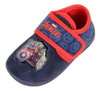 ABSOLUTE FOOTWEAR Childrens Kids Infants Boys Slip On Touch and Close Winter Super Hero Slippers