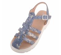 Childrens Summer Holiday Sandal with EVA Sole and Buckle Fastening ABSOLUTE FOOTWEAR Blue Infant 11