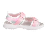ABSOLUTE FOOTWEAR Girl's Childrens Infants Touch & Close Summer Sandals with Heart Design in White | Size: Infant 10 ABSOLUTE FOOTWEAR White Infant 10