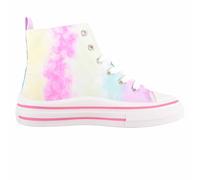 Childrens Lace Up High Top Canvas Trainer with Platform Sole ABSOLUTE FOOTWEAR Multi Infant 10