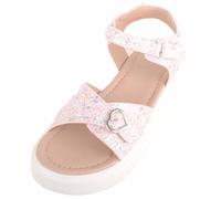 ABSOLUTE FOOTWEAR Kids Childrens Girls Lightweight Summer Holiday Glitter Sandal - Light Pink - UK Child 13 / EU 32