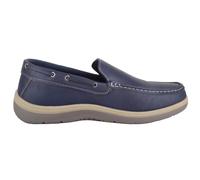 ABSOLUTE FOOTWEAR Men's Easy Slip On Faux Leather Smart Casual Boat Shoe in Navy | Size: 11 ABSOLUTE FOOTWEAR Navy 11