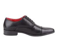 Mens Lace Up Faux Leather Smart Formal Work Wedding School Shoes ABSOLUTE FOOTWEAR Black 8
