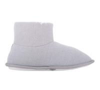 ABSOLUTE FOOTWEAR Women's Arabella, Winter Bootie Slippers with Pom Pom Design in Grey | Size: 5-6 ABSOLUTE FOOTWEAR Grey 5-6