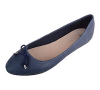 ABSOLUTE FOOTWEAR Womens Genuine Leather Formal Casual Pumps Ballerina Shoe