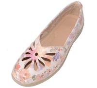ABSOLUTE FOOTWEAR Womens Summer Lightweight Cut Out Floral Comfort Shoes
