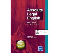 Absolute Legal English B2-C1: Coursebook with audio CD (DELTA Business English)