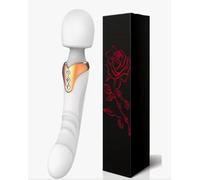 Absolute Magic Curvy Double Ended Vibrator Wand. Best Wand Vibrator to Shake up Your Sex Life. 10 Modes Sex Toy
