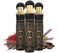 Absolute Oud - Arabian Air Freshener - Pack of 3 x 300ml Odour Eliminator Aerosol Spray - Long Lasting Scent for Home and Car - Oud, Blossom & Floral Fresh