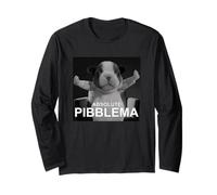 Absolute Pibblema French Bulldog Wash Clean My Belly Meme Long Sleeve T-Shirt