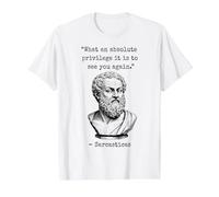 Absolute Privilege Sarcasm Philosophy Dry Humor Value Graphic T-Shirt, Men, White, L