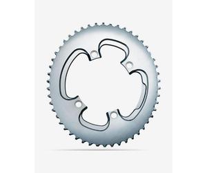 absoluteBLACK Oval Chainring 104 BCD 2x Asymmetric Grey - 50