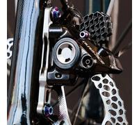 AbsoluteBLACK Titanium Flat Mount Caliper Bolt - Rainbow / M5 / 32mm