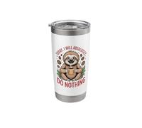 Absolutely Do Nothing Caffeine Drink Lazy Sloth Coffee Stainless Steel Insulated Tumbler