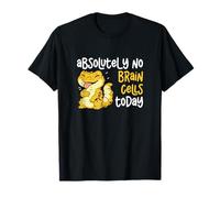 Absolutely No Brain Cells Today Funny Leopard Gecko Owners T-Shirt