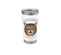 Absolutely Not Angry Cat Funny Sarcasm Introvert Mood Humor Stainless Steel Insulated Tumbler