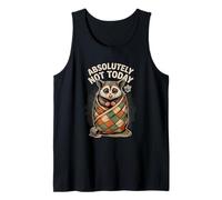 Absolutely Not Today Cute Cozy Raccoon Mood Tank Top
