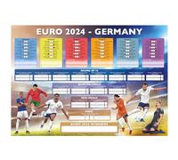 Absolutely Yours EURO 24 Wall Charts 2024 Germany. A2 Twin Pack. Includes details for every game with spaces to right results and team progress through rounds to the final.