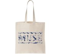 Absolution Muse Cover Logo Canvas Tote Bag - Reusable Cotton Shopping Bag, Natural