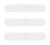 Absorbent 100% Cotton Pads for Skin Folds, Moisture Wicking Cloth, Bra Liner for Breast Sweat, Tummy Liners for Sweat- 3PCS, White, Medium