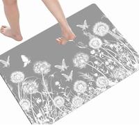Absorbent Bath Mat Non Slip 20x32inButterfly Small Stone Bath Mat Quick Dry Bathroom Shower Floor Mat Carpet, Bath Mats For Bathroom, Thin Bath Mats And Rugs for Bedroom, Kitchen, Toilet, Door D-185