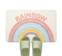 Absorbent Bathroom Floor Mat, Super Absorbent Bath Mat | Rainbow Non-Slip Absorbent Shower Rug | Non-Slip Absorbent Shower Mat, Soft Comfortable Bath Mat, Bathroom Rug