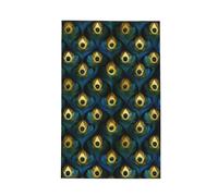 Absorbent Beach Towel Peacock Feather Bath Towels Soft Swim Towel For Travel Swim Camping 80X130Cm