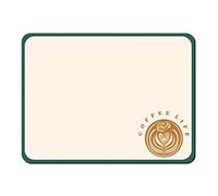 Absorbent Coffee Mat, Soft Underlay for Under Coffee Machine, Non-Slip, Water Absorbent Mat, Worktop Organiser, Rubber Pattern Design, Coffee Station Accessories