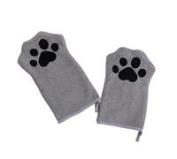 Absorbent dog towel gloves, provides warmth and comfort for pets after bathing or walking in the rain, suitable for daily use