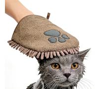 Absorbent Dog Towel, Portable Towel Gloves, 9.06x6.3 Inches Bathtub Accessory With Microfiber Build, Lightweight Dog Serviette, Puppy Gloves With Soft Design, Pet Accessory For Kennel Shelter