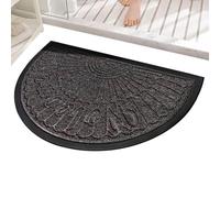 Absorbent Doormat - 40 x 60 cm Non-Slip Entrance Mat - Washable Absorbent Semicircular Quick Drying Indoor Entrance Doormat - for Dogs, Paws, Mud, Shoes, Outdoor, Garage