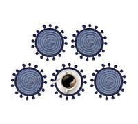 Absorbent Drink Coasters | 5 Pieces Boho Heat Resistant Absorbent Coasters - Coasters Protectors Coffee Table for Home Decoration Living Room Kitchen Office Cup Glass Bottle