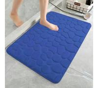 Absorbent Floor Mat for Bathrooms Featuring Memory Foam Padding and Stone-Like Design, Easy to Clean and Maintain Over Time (Is green)