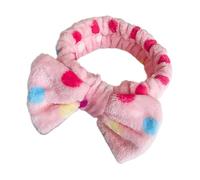 Absorbent Makeup Hairband Bowknot Headband For Women With Soft Plush Lovely Pattern Great For Spas And Pajama Party Women Hair Accessories