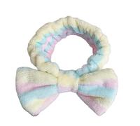 Absorbent Makeup Hairband Bowknot Headband For Women With Soft Plush Lovely Pattern Great For Spas And Pajama Party