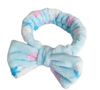 Absorbent Makeup Hairband Bowknot Headband For Women With Soft Plush Lovely Pattern Great For Spas And Pajama Party