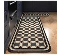 Absorbent Non-Slip Kitchen Mats, Cushioned Anti Fatigue Runner Rugs for Floor, Waterproof Washable Comfort Standing Mat for Kitchen Sink Laundry, Rubber Backing (N,40x120cm)