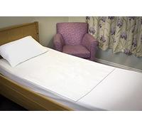 Absorbent Reusable, Incontinence Bed Pad Mattress Protection,70 x 85cm White Twin pack