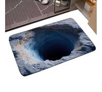 Absorbent Shower Mat - 40x60cm Non-Slip Entrance Rugs Quick Dry Bathroom Mat Floor Mats 3D Visual Abyss Design | Bath Mat for Shower, Bathtub, Toilet, Bathroom, Indoor, Outdoor