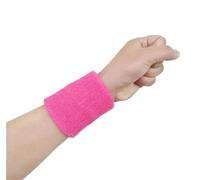 Absorbent Sweat Band 1PC Colorful Cotton Unisex Sport Sweatband Wristband Wrist Protector Gym Running Sport Safety Wrist Support Brace Wrap Bandage(Rose,80x80 mm)