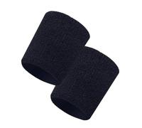 Absorbent Sweat Band 2Pcs Wrist Sweatband Tennis Sport Wristband Volleyball Gym Wrist Brace Support Sweat Band Towel Bracelet Protector 8/10 /15 Cm(Black,8X10cm)