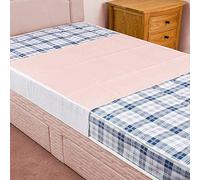 Absorbent Washable Incontinence Bed Sheet/Pad/Mattress Protection Pink (Deluxe 75 x 90 cms,29½"x35½" with Wings)