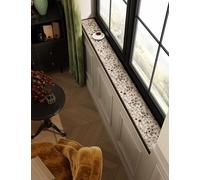 Absorbent Window Sill Mat, Diatomaceous Earth Mats-Dustproof, Waterproof Window Sill Cushion Pad Ledge Protector Cover with Non-Slip Backing from Dog Cat Scratching(B,120x12cm(47.2x4.7in))