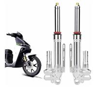 Absorber Accessories 33core 400mm Motorcycle General-Purpose Replacement Damper Hydraulic Front Shock Absorber Pre Load Adjustable For Y-AMAHA CYGNUS-X 3-4(33core 400MM Silver)