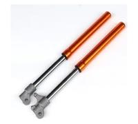 Absorber Suspension 1 Pair Motorcycle Front Fork Inverted Shock For Small Off-road Motorcycles Dirt Pit Parts Air Shock Absorber(Orange)