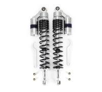 Absorber Suspension 440mm 17.3" Motor Bike Scooter ATV Rear Front Air Shock Absorber Suspension Motorcycle Off-Road Falling Protector Motorcycle Air Suspension(Sivler Black)