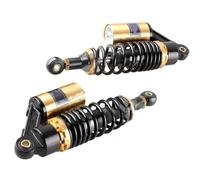 Absorber Suspension Universal 280MM 320MM 340MM 375MM 400MM 1 Pair Rear Air Shock Absorbers Suspension ATV Quad Scooter Kart Dirt Bikes Motorcycle Damping Device(375MM)