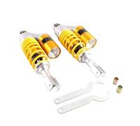 Absorber Suspension Universal Motorcycle 280MM Pair Rear Air Shock Absorbers Suspension ATV Quad Scooter Kart Dirt Sport Bikes Motorcycle Damping Device(Yellow)